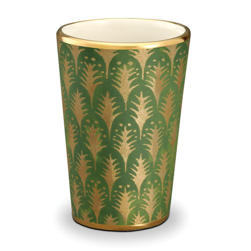 The rich tones of these green and gold tumblers ($175) give them a regal feel, but one that's still practical enough to wish for the luck of the Irish.
The rich tones of these green and gold tumblers ($175) give them a regal feel, but one that's still practical enough to wish for the luck of the Irish.