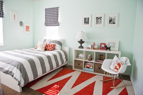 Aqua, Orange, and Gray Aqua, Orange, and Gray