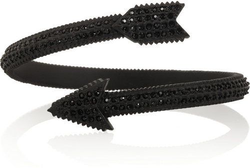 Eddie Borgo Brass crystal arrow bracelet