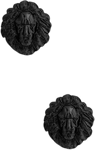 Lions Head Post Earrings