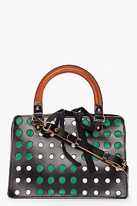 MARNI EDITION Black Perforated Tote