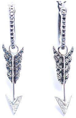 [a href="/womens/elise-dray"]Elise Dray[/a]
             Diamond & gold arrow charm earrings