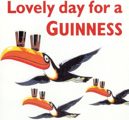 Hands down, the toucan is the most recognized of the Guinness symbols, thanks to ads like this one.
Hands down, the toucan is the most recognized of the Guinness symbols, thanks to ads like this one.