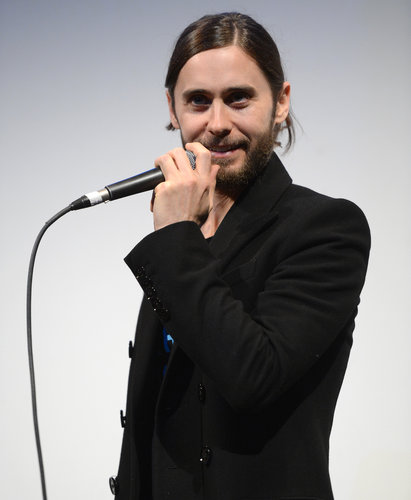 Jared Leto took the microphone during a Q&A for Artifact.
Jared Leto took the microphone during a Q&A for Artifact.