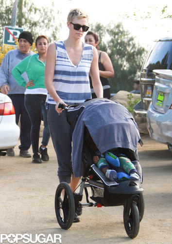 Charlize Theron Takes a Hollywood Hike With Jackson Charlize Theron Takes a Hollywood Hike With Jackson