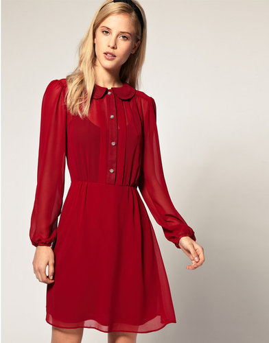 ASOS Special Button Chiffon Dress