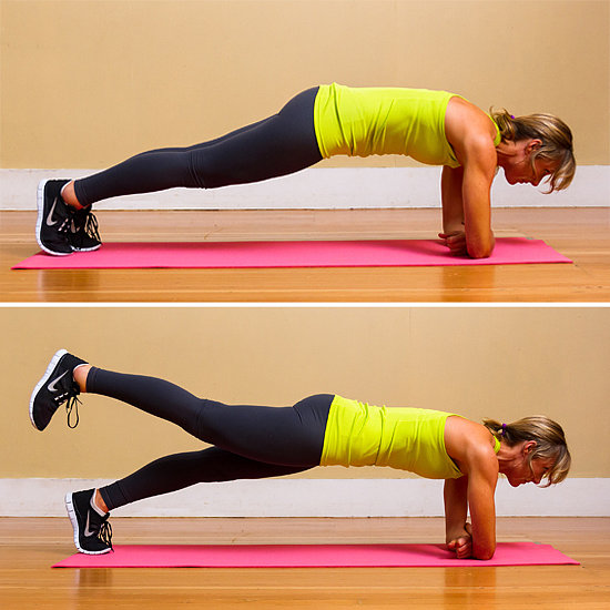 Circuit Two: Elbow Plank With Leg Lift