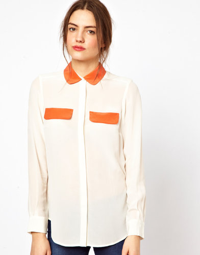 French Connection Sarah Silk Classic Shirt