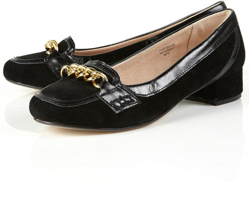 JIGSAW Chain Suede Heeled Loafers