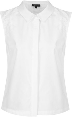 Cotton Crochet Insert Shirt