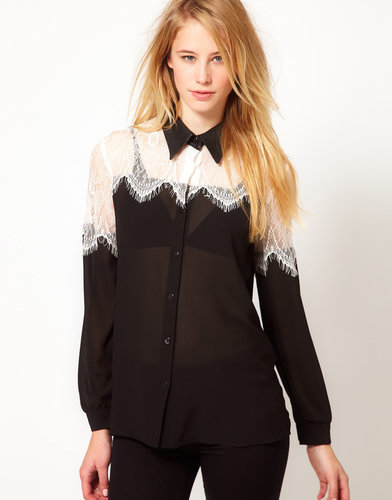 Jovonna Blouse With Lace
