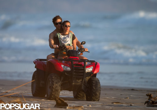 Tom Brady and Gisele Bündchen rode on an ATV with Vivian.
Tom Brady and Gisele Bündchen rode on an ATV with Vivian.