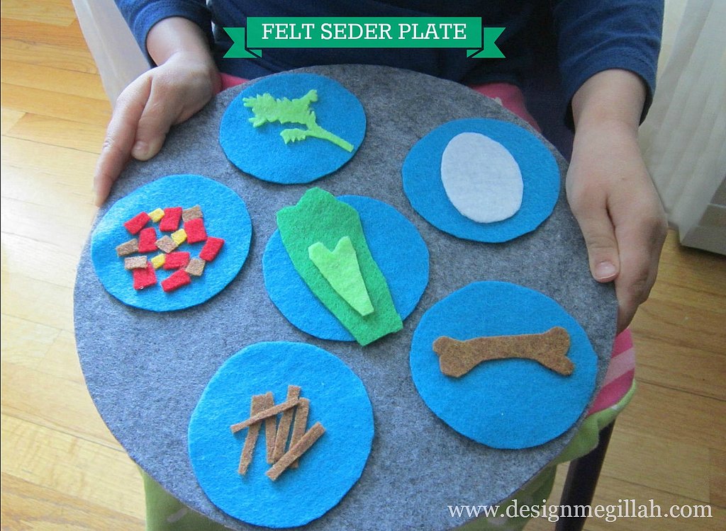 A Felt Seder Plate A Felt Seder Plate