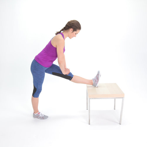 Advanced Standing Hamstring Stretch Advanced Standing Hamstring Stretch