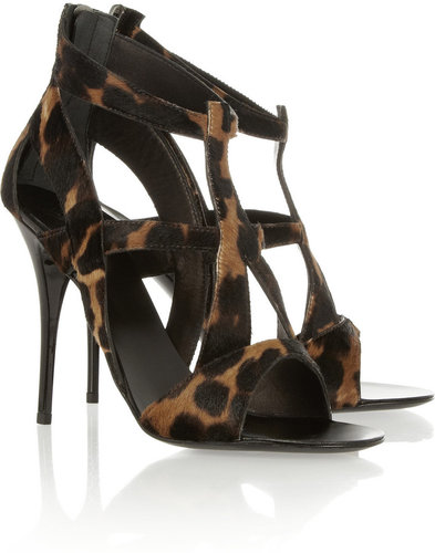 Giuseppe Zanotti Leopard-print calf hair sandals