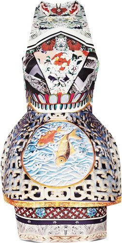 Mary Katrantzou Kite Runner printed silk-jacquard dress