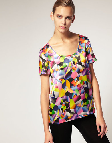 Josh Goot for ASOS Printed Silk T Shirt