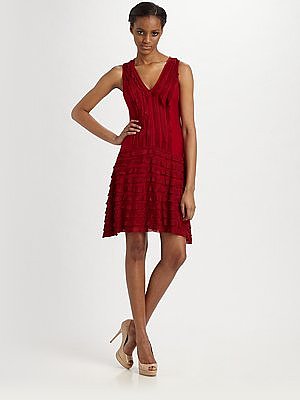 Soprano Ruffled Jersey Dress