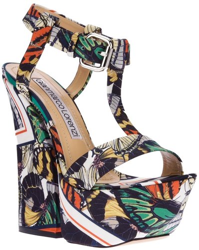 Gianmarco Lorenzi printed platform sandal