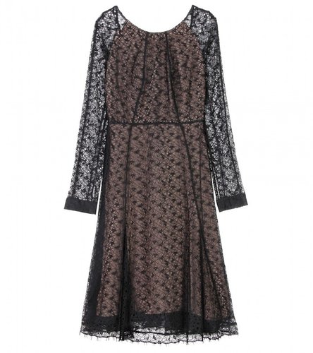 Erdem GISELLE LACE OVERLAY DRESS