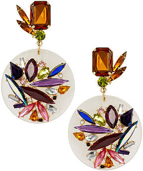 In addition to your go-to stacked bracelets, finish off your concert look with these eye-catching ASOS jewel perspex earrings ($34).
In addition to your go-to stacked bracelets, finish off your concert look with these eye-catching ASOS jewel perspex earrings ($34).