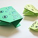 Simple Origami Jumping Frogs