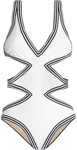 Karla Colletto Cutout halterneck swimsuit