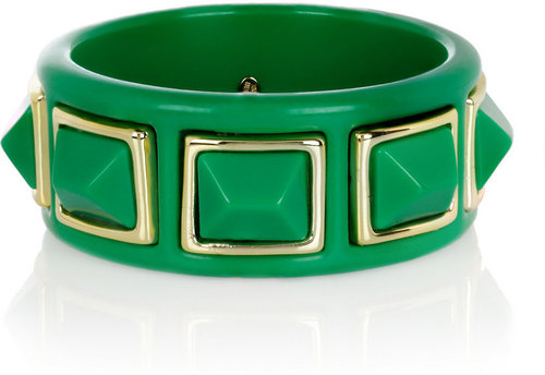 Kenneth Jay Lane Gold-plated resin cuff