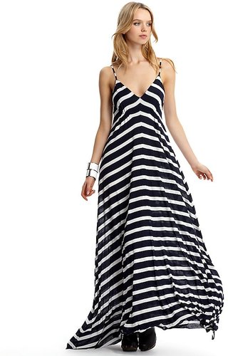 striped maxi