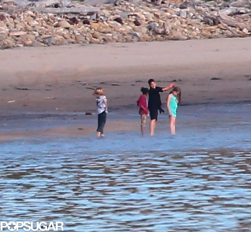 The Jolie-Pitts Mix Shopping and Sand on a Family Weekend The Jolie-Pitts Mix Shopping and Sand on a Family Weekend