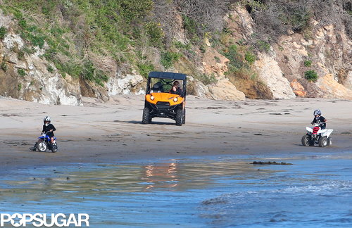 The Jolie-Pitts Mix Shopping and Sand on a Family Weekend The Jolie-Pitts Mix Shopping and Sand on a Family Weekend