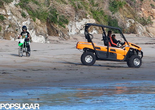 The Jolie-Pitts Mix Shopping and Sand on a Family Weekend The Jolie-Pitts Mix Shopping and Sand on a Family Weekend