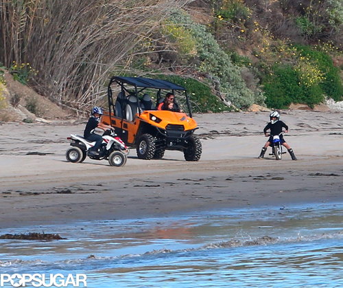 The Jolie-Pitts Mix Shopping and Sand on a Family Weekend The Jolie-Pitts Mix Shopping and Sand on a Family Weekend