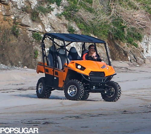 The Jolie-Pitts Mix Shopping and Sand on a Family Weekend The Jolie-Pitts Mix Shopping and Sand on a Family Weekend
