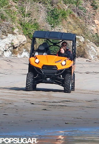 The Jolie-Pitts Mix Shopping and Sand on a Family Weekend The Jolie-Pitts Mix Shopping and Sand on a Family Weekend