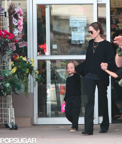 The Jolie-Pitts Mix Shopping and Sand on a Family Weekend The Jolie-Pitts Mix Shopping and Sand on a Family Weekend