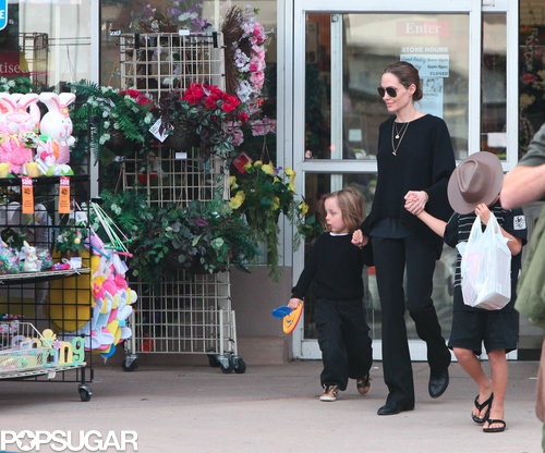 The Jolie-Pitts Mix Shopping and Sand on a Family Weekend The Jolie-Pitts Mix Shopping and Sand on a Family Weekend