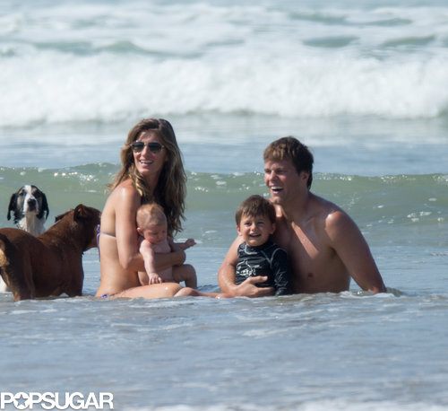 Bikini-Clad Gisele Hits the Beach With Shirtless Tom, Baby Vivian, Jack, and Ben Bikini-Clad Gisele Hits the Beach With Shirtless Tom, Baby Vivian, Jack, and Ben
