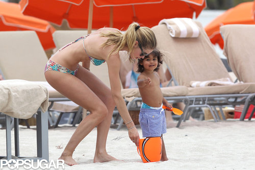 Bikini-Clad Doutzen Has a PDA-Filled Beach Day With Her Boys Bikini-Clad Doutzen Has a PDA-Filled Beach Day With Her Boys