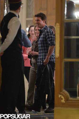 Tom Cruise walked outside his hotel in Buenos Aires.
Tom Cruise walked outside his hotel in Buenos Aires.