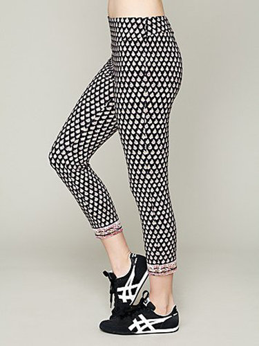 The boho-chic print on these cropped Free People yoga pants ($68) is perfectly complemented by a girlie pink print on the cuff.
The boho-chic print on these cropped Free People yoga pants ($68) is perfectly complemented by a girlie pink print on the cuff.