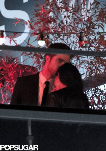 Kristen Stewart and Robert Pattinson snuck away for a private romantic moment to talk and kiss during the On the Road afterparty at the Cannes Film Festival in May 2012.
Kristen Stewart and Robert Pattinson snuck away for a private romantic moment to talk and kiss during the On the Road afterparty at the Cannes Film Festival in May 2012.