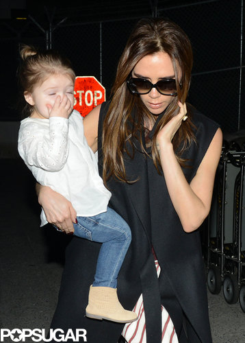 Victoria Beckham carried Harper.
Victoria Beckham carried Harper.