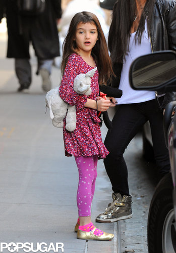 Suri Cruise showed off her shorter bangs.
Suri Cruise showed off her shorter bangs.