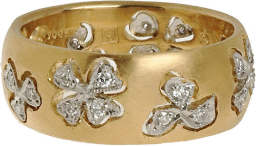 Cathy Waterman Diamond Floating Lights Wildflower Ring