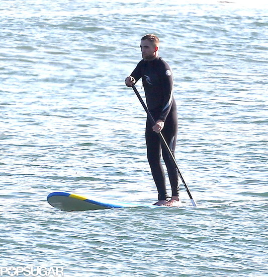 Robert Pattinson went paddleboarding in Malibu. Robert Pattinson went paddleboarding in Malibu.
