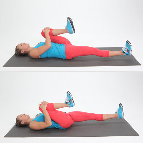 Lying Knee Tucks Lying Knee Tucks