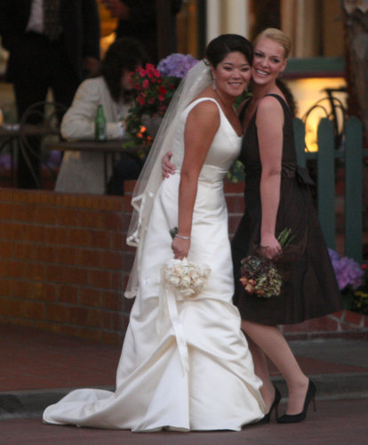 Katherine Heigl stood by her sister Meg Heigl's side as a bridesmaid at her October 2007 nuptials in Santa Monica.
Katherine Heigl stood by her sister Meg Heigl's side as a bridesmaid at her October 2007 nuptials in Santa Monica.