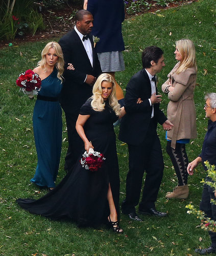 Jessica Simpson walked down the aisle with Zach Braff at pal CaCee Cobb's LA wedding to Donald Faison in December 2012.
Jessica Simpson walked down the aisle with Zach Braff at pal CaCee Cobb's LA wedding to Donald Faison in December 2012.
