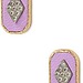 Sandy Hyun Purple Oblong Studs